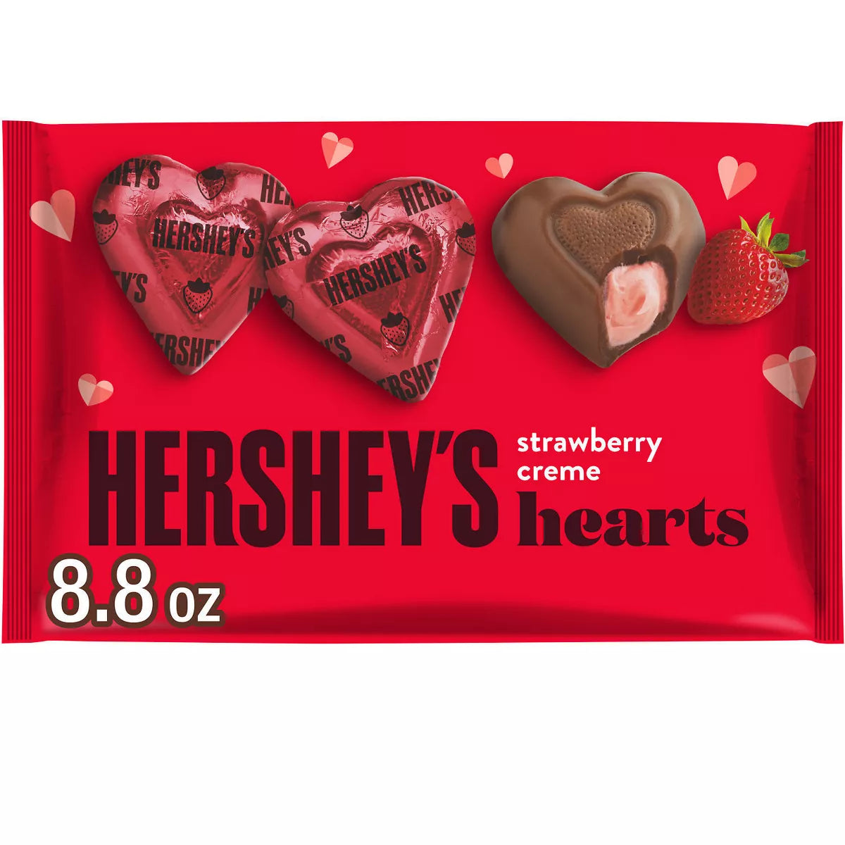 PREORDEN -Hershey's Valentine's Day Strawberry Crème Hearts Candy - 8.8oz - 2 A 4 SEMANAS EN LLEGAR