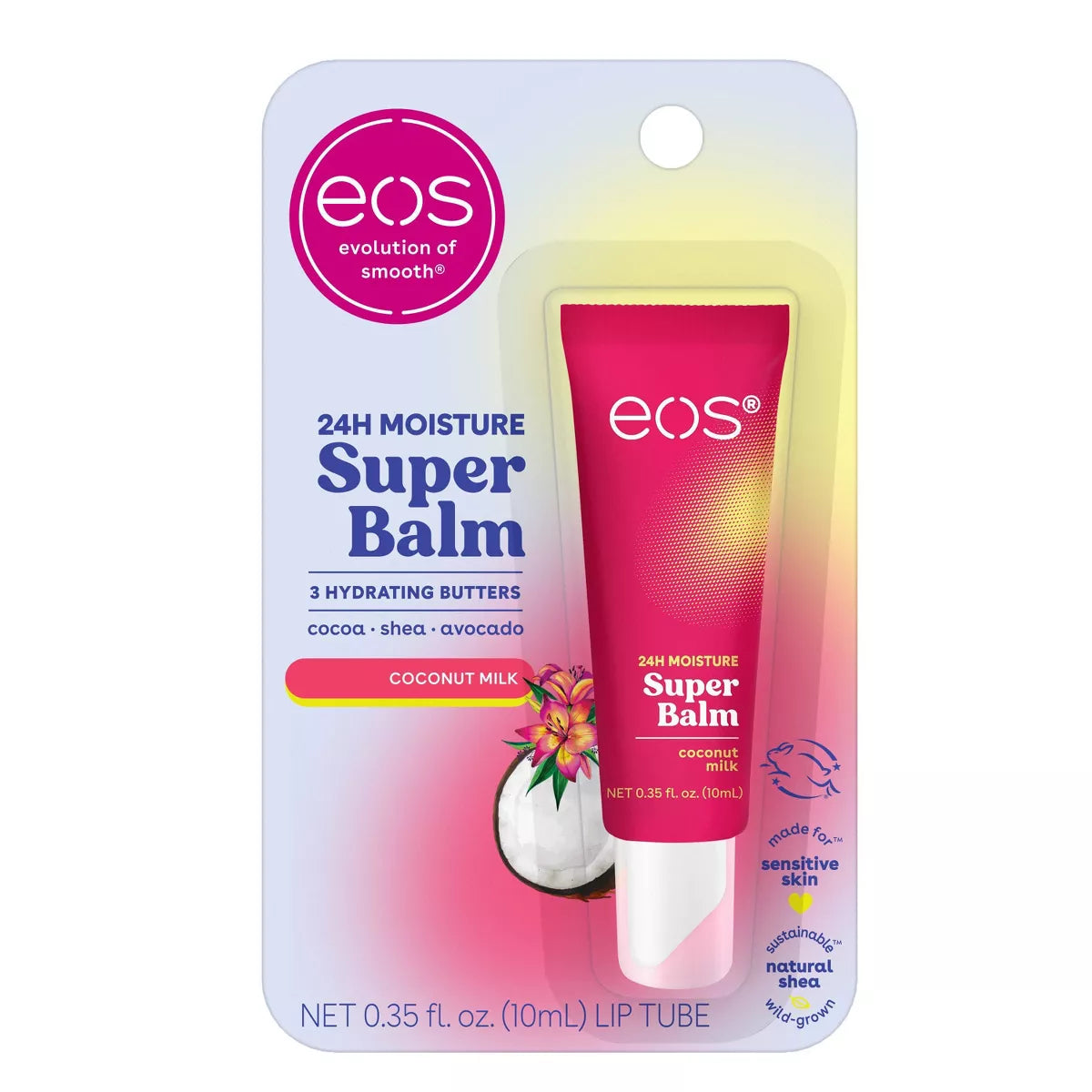 PREORDEN -eos 24H Moisture Super Balm - Coconut Milk - 0.35 fl oz- 2 A 4 SEMANAS EN LLEGAR