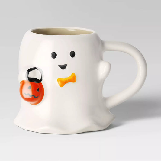 PREORDEN -15.2 fl oz Halloween Stoneware Figural Ghost Mug - Hyde & EEK! Boutique™-REVISA TIEMPOS DE ENTREGA