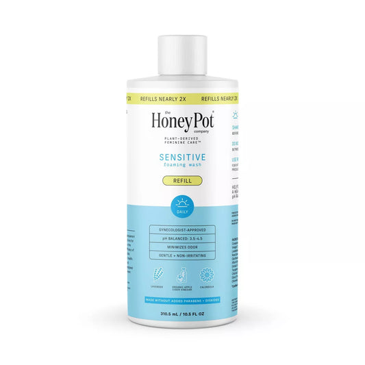 PREORDEN -The Honey Pot Company Sensitive Foaming Wash Refill - 10.5oz - 2 A 4 SEMANAS EN LLEGAR
