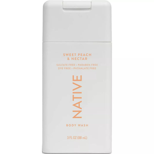 PREORDEN -Native Body Wash - Sweet Peach & Nectar - 3 fl oz - 2 A 4 SEMANAS EN LLEGAR