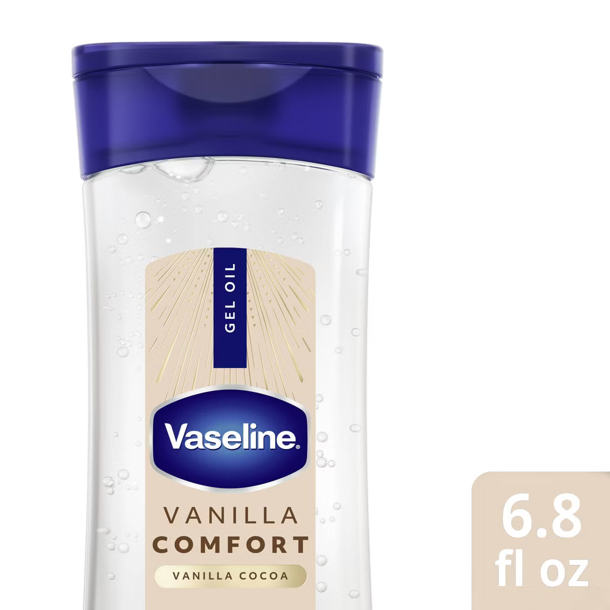 PREORDEN - Vaseline Comfort Moisturizing Gel Body Oil Vanilla - 6.8 fl oz - 2 A 4 SEMANAS EN LLEGAR