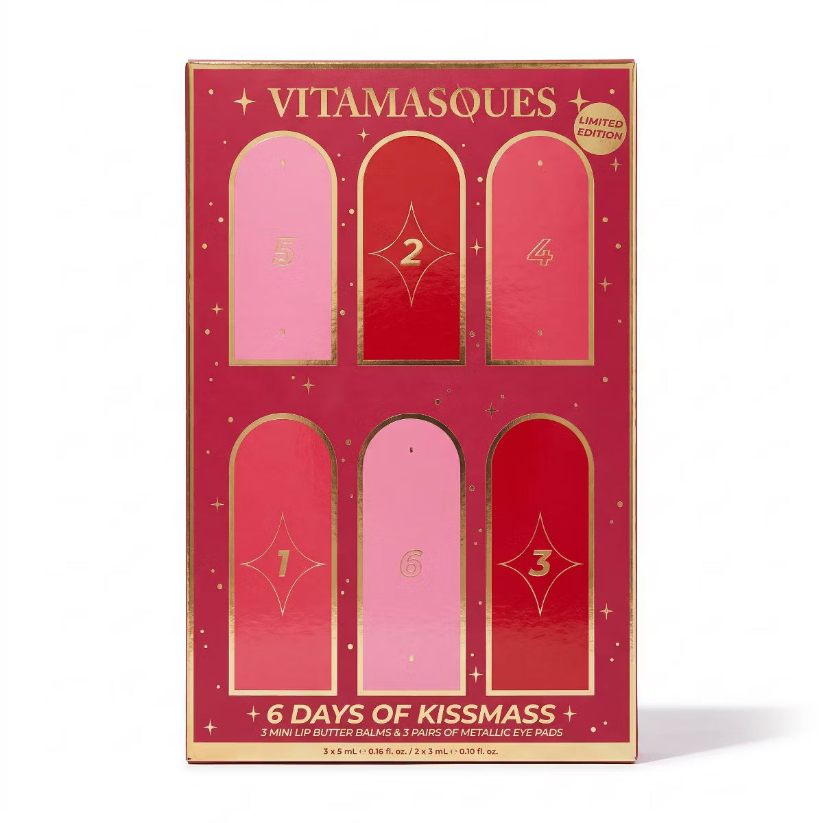 PREORDEN -Vitamasques 6 Days of Kissmas Advent Calendar Lip Balm - 1.01 fl oz - 2 A 4 SEMANAS EN LLEGAR