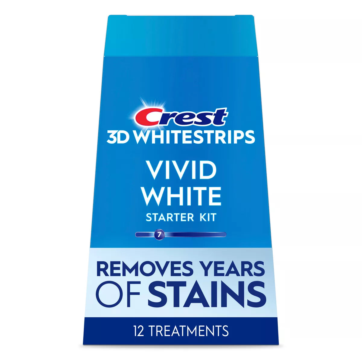PREORDEN -Crest 3D Whitestrips Vivid White Teeth Whitening Kit - 12 Treatments - 2 A 4 SEMANAS EN LLEGAR