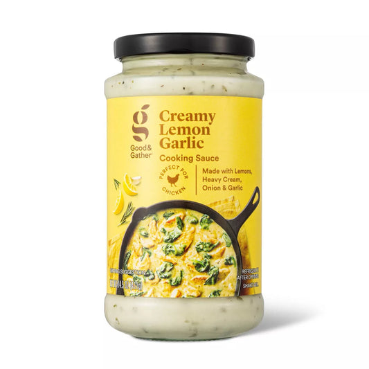 Creamy Lemon & Garlic Cooking Sauce - 14.5oz - Good & Gather™