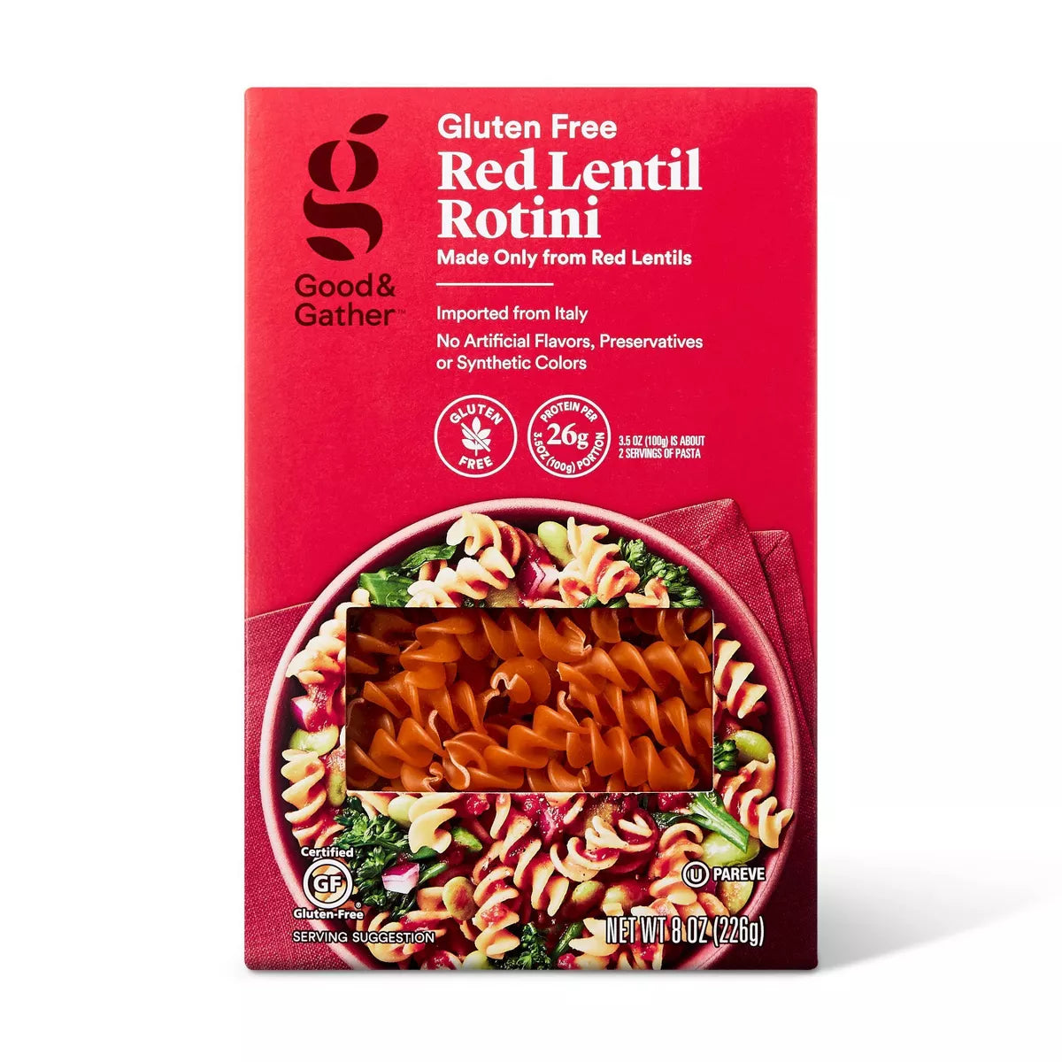 Gluten Free Red Lentil Rotini - 8oz - Good & Gather™