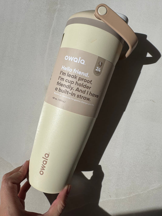 OWALA 40oz FREE SIP SWAY TUMBLER - PEQUEÑOS GOLPES EN LA PARTE DE ABAJO- NO AFECTAN SU USO