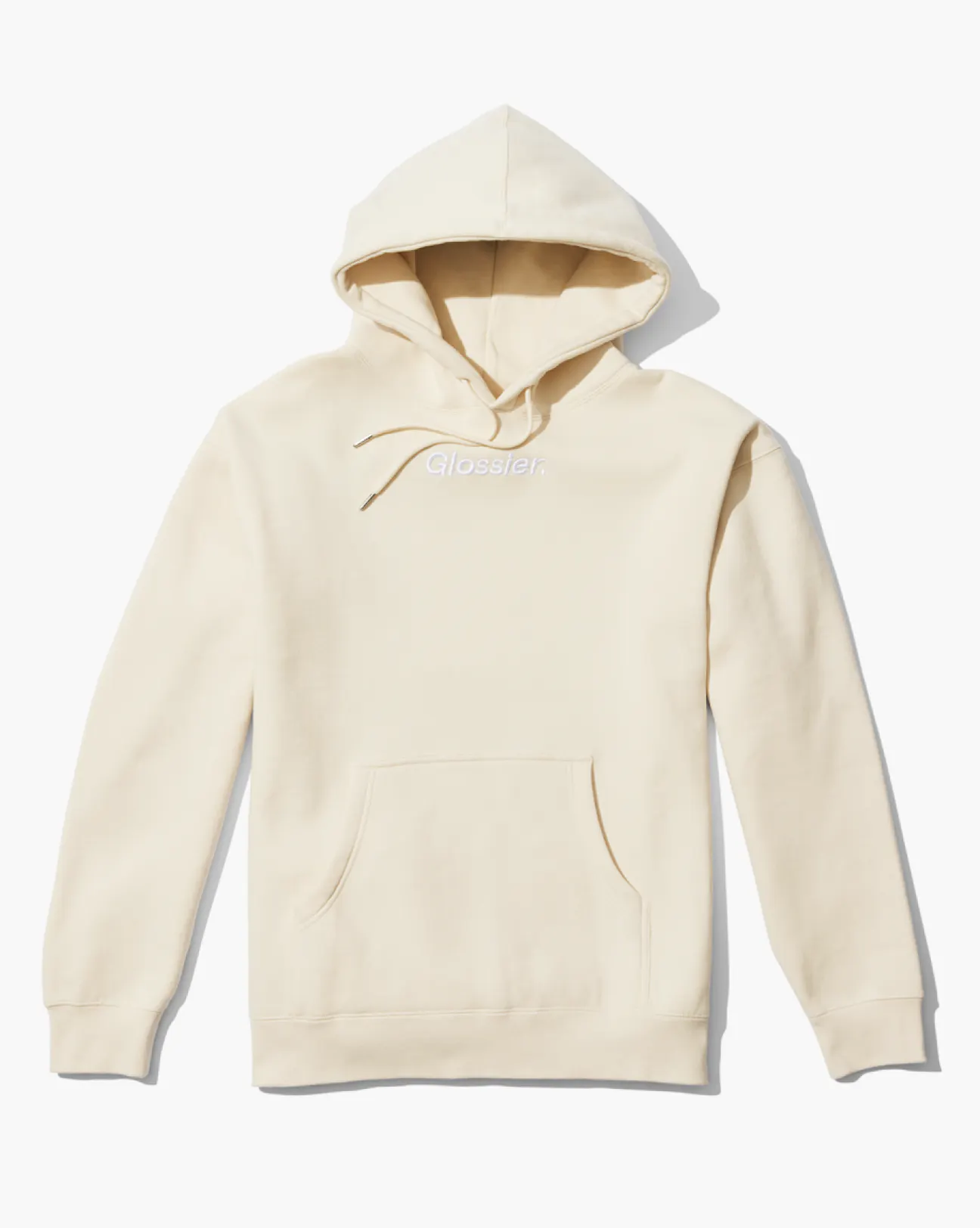 PREORDEN - Limited Edition Embroidered Cream Hoodie | Glossier - REVISA TIEMPOS DE ENTREGA