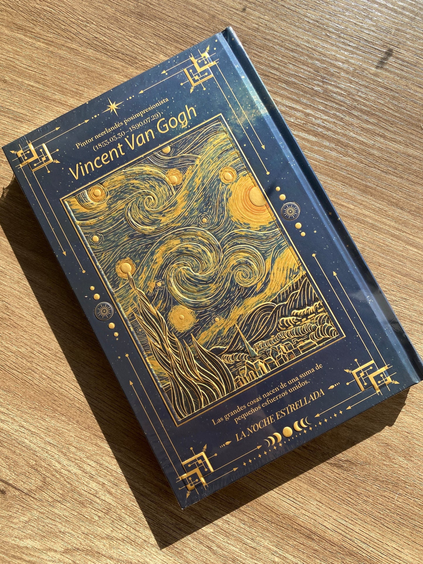 LIBRETA DE PASTA GRUESA - CANTOS DORADOS VAN GOGH