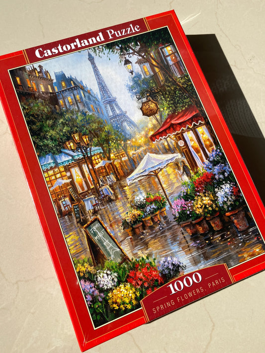 Castorland 1000 Piece Jigsaw Puzzle, Spring Flowers, Paris, France