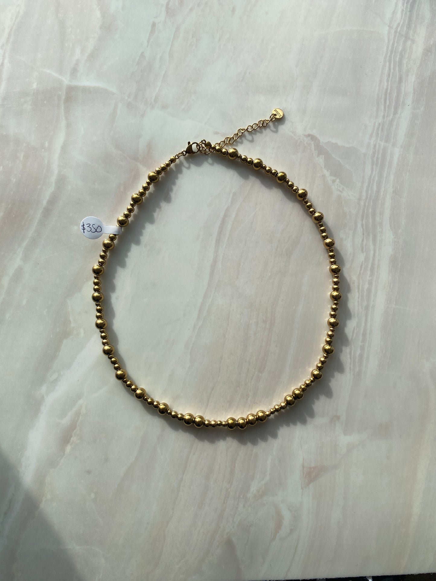 COLLAR DORADO ACERO INOXIDABLE