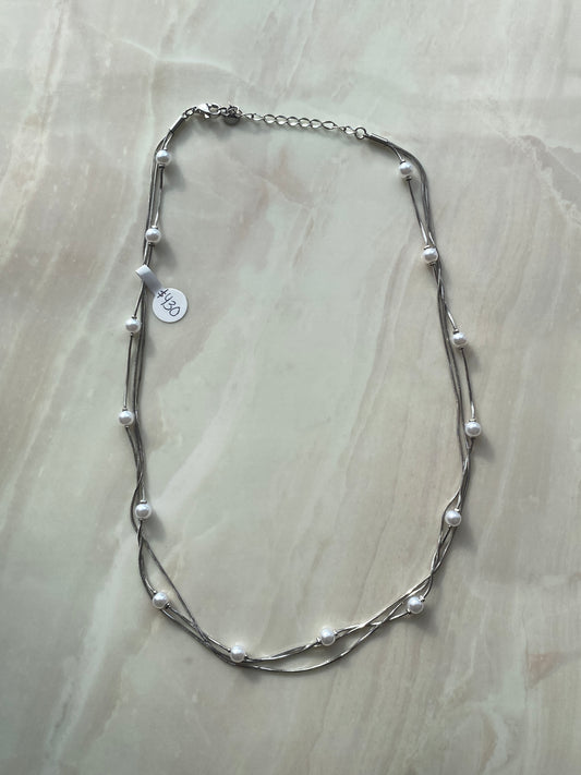 COLLAR PLATEADO ACERO INOXIDABLE