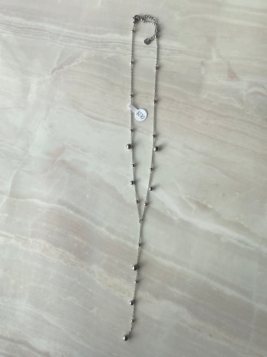 COLLAR PLATEADO ACERO INOXIDABLE