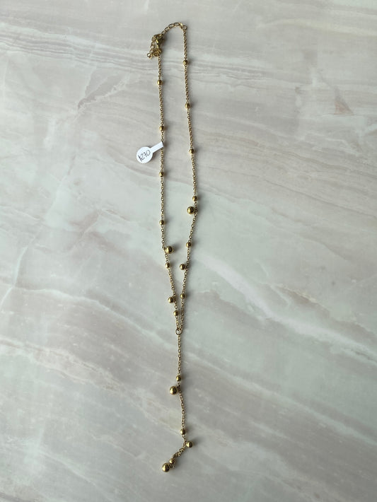 COLLAR DORADO ACERO INOXIDABLE