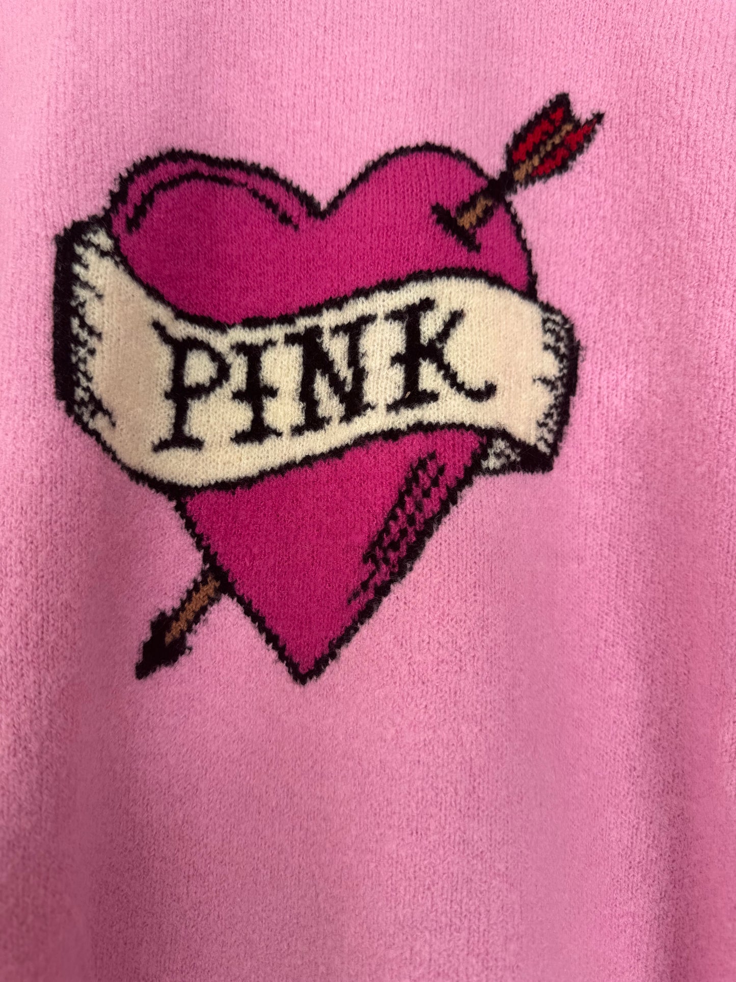 Collegiate Knit Crewneck Sweater | PINK -NO CAMBIOS NI DEVOLUCIONES