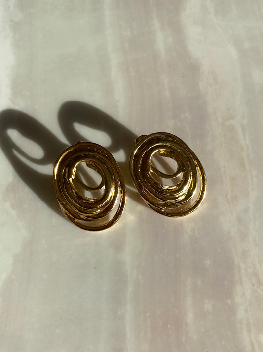 ARETES DORADO ACERO INOXIDABLE