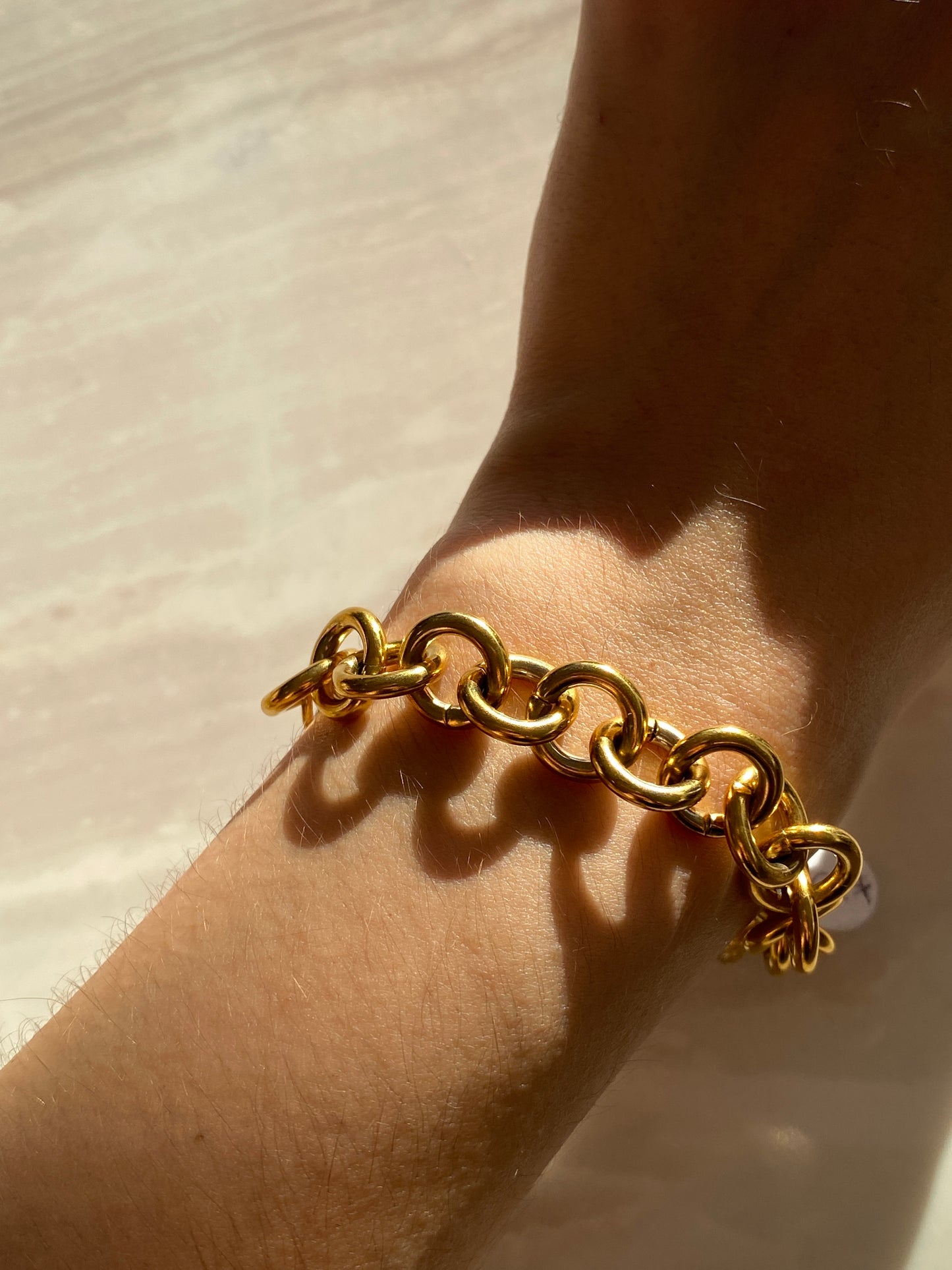 PULSERA DORADA ACERO INOXIDABLE