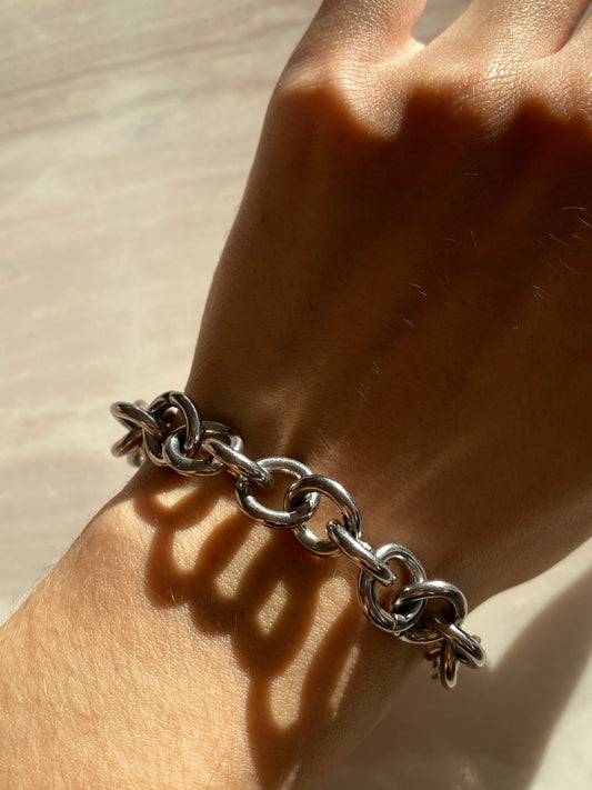 PULSERA PLATEADA ACERO INOXIDABLE