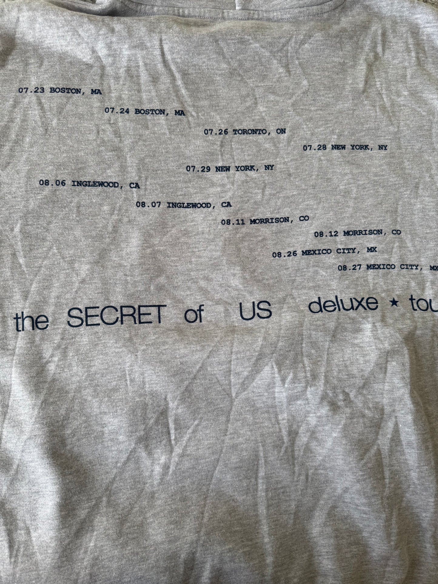 PIEZA DAÑADA -TSOU Deluxe Heather Grey Star Hoodie - LIGERA TEXTURA EN LA ESTRELLA