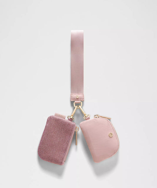 PREORDEN -Dual Pouch Wristlet Glitter- 2 A 4 SEMANAS EN LLEGAR