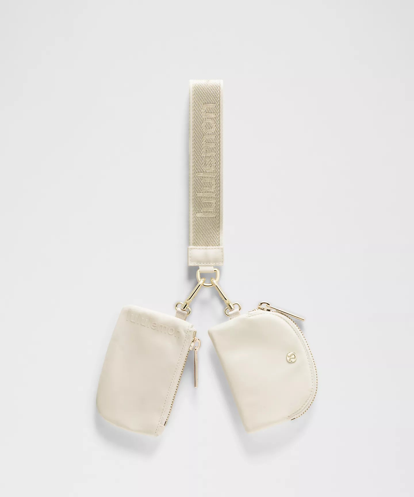 PREORDEN -Dual Pouch Wristlet Metallic Wordmark - 2 A 4 SEMANAS EN LLEGAR