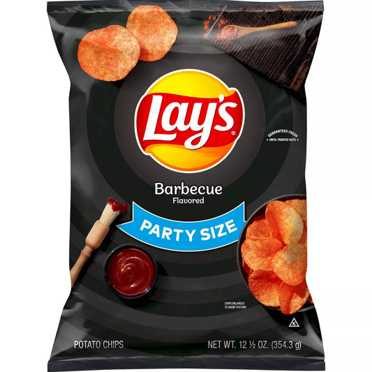 PRE-ORDEN- Lay's Barbecue Flavor Party Size Potato Chips - 12.5oz TARDA DE 2-4 SEMANAS EN LLEGAR