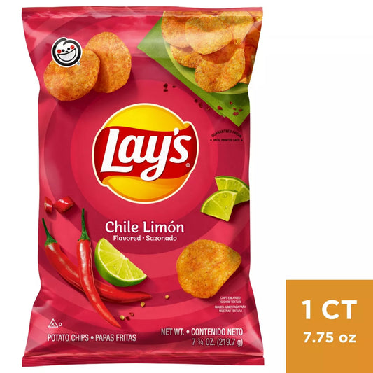 PRE-ORDEN- Lay's Chile Limón Flavored Potato Chips - 7.75oz TARDA DE 2-4 SEMANAS EN LLEGAR