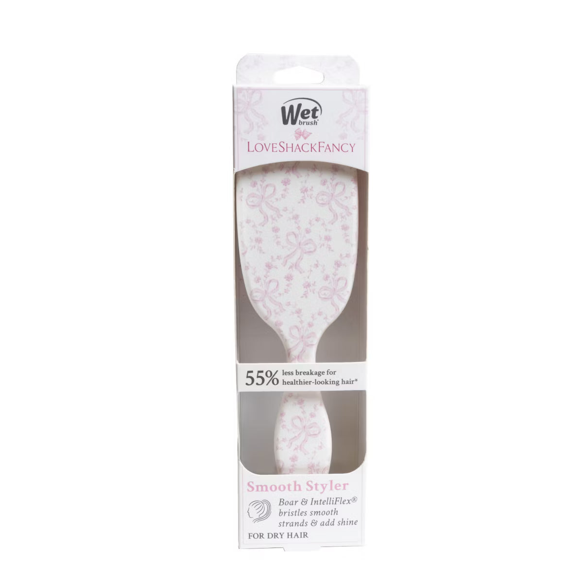 PREORDEN -LoveShackFancy x Target – WetBrush Coquette Bow Shine Enhancer Brush Chantilly- 2 A 4 SEMANAS EN LLEGAR