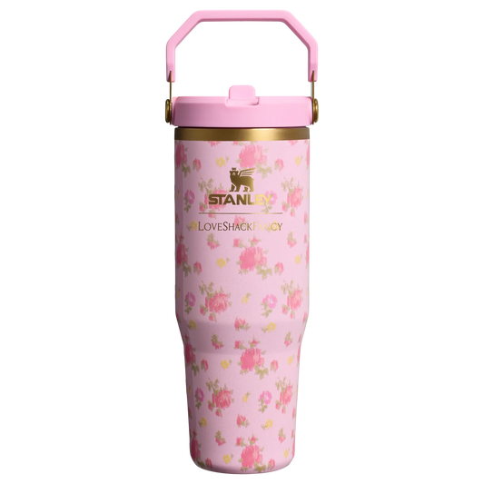 PREORDEN -Stanley 1913 x LoveShackFancy IceFlow™ Flip Straw Tumbler | 30 OZ - 2 A 4 SEMANAS EN LLEGAR