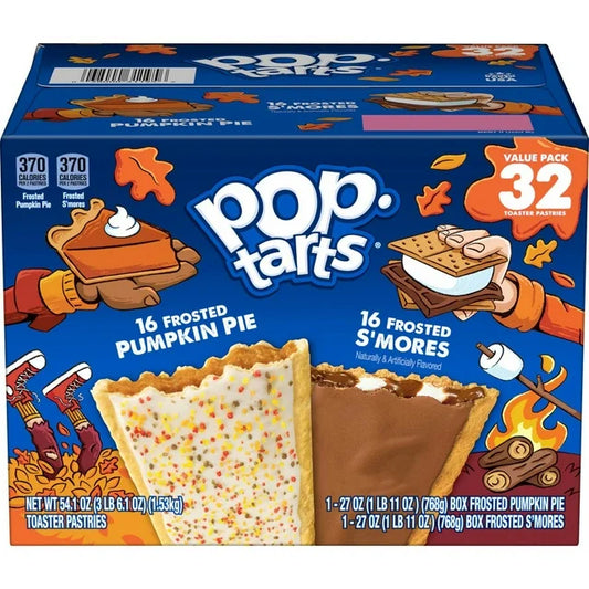 PREORDEN -Pop-Tarts Fall Flavors Variety Pack, 32 ct. - 2 A 4 SEMANAS EN LLEGAR