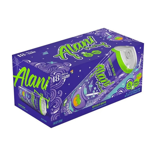 PREORDEN -Alani Nu Energy Witch's Brew, 12 fl. oz., 18 pk. - 2 A 4 SEMANAS EN LLEGAR