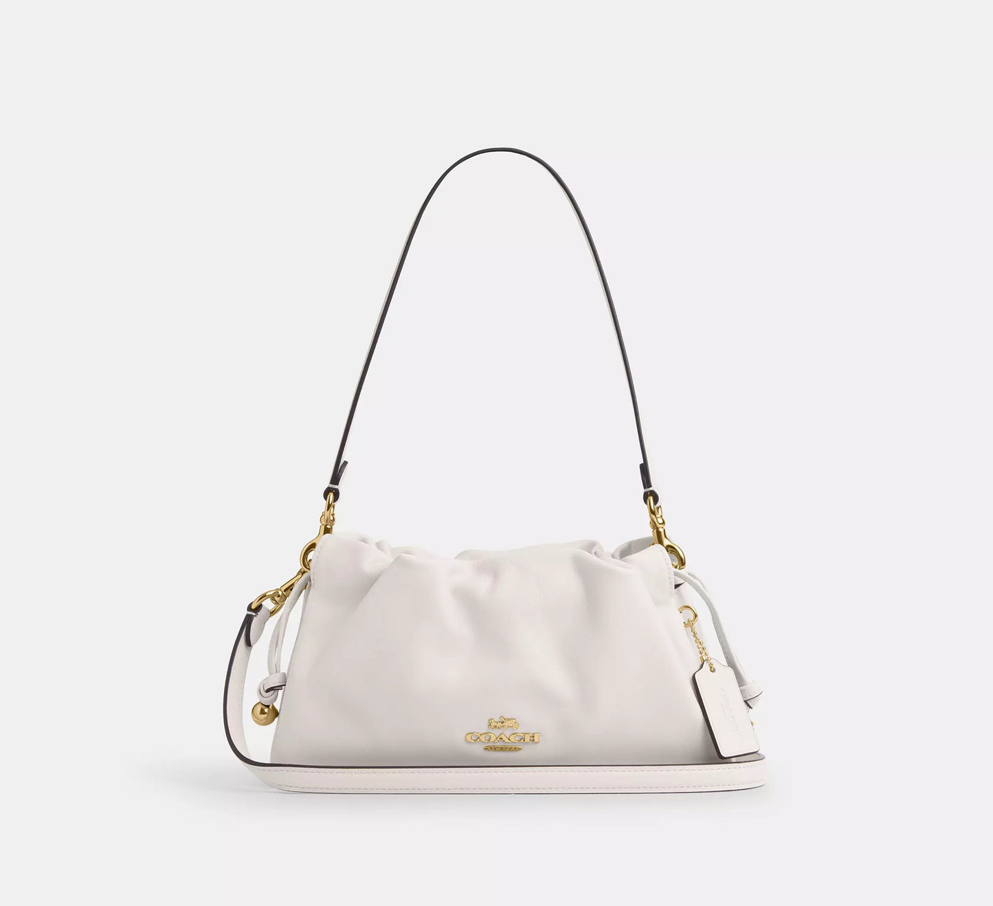 PREORDEN -Faye Shoulder Bag With Ruching | COACH - REVISA TIEMPOS DE ENTREGA