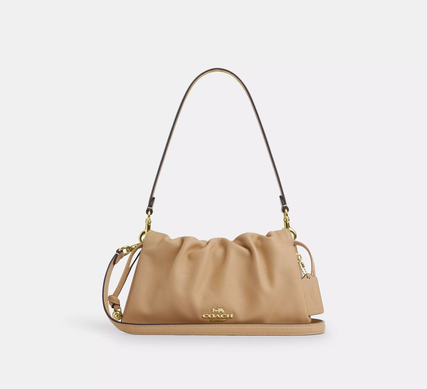 PREORDEN -Faye Shoulder Bag With Ruching | COACH - REVISA TIEMPOS DE ENTREGA