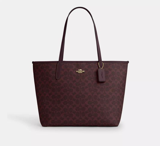 PREORDEN -City Tote Bag In Signature Canvas | COACH - 2 A 4 SEMANAS EN LLEGAR
