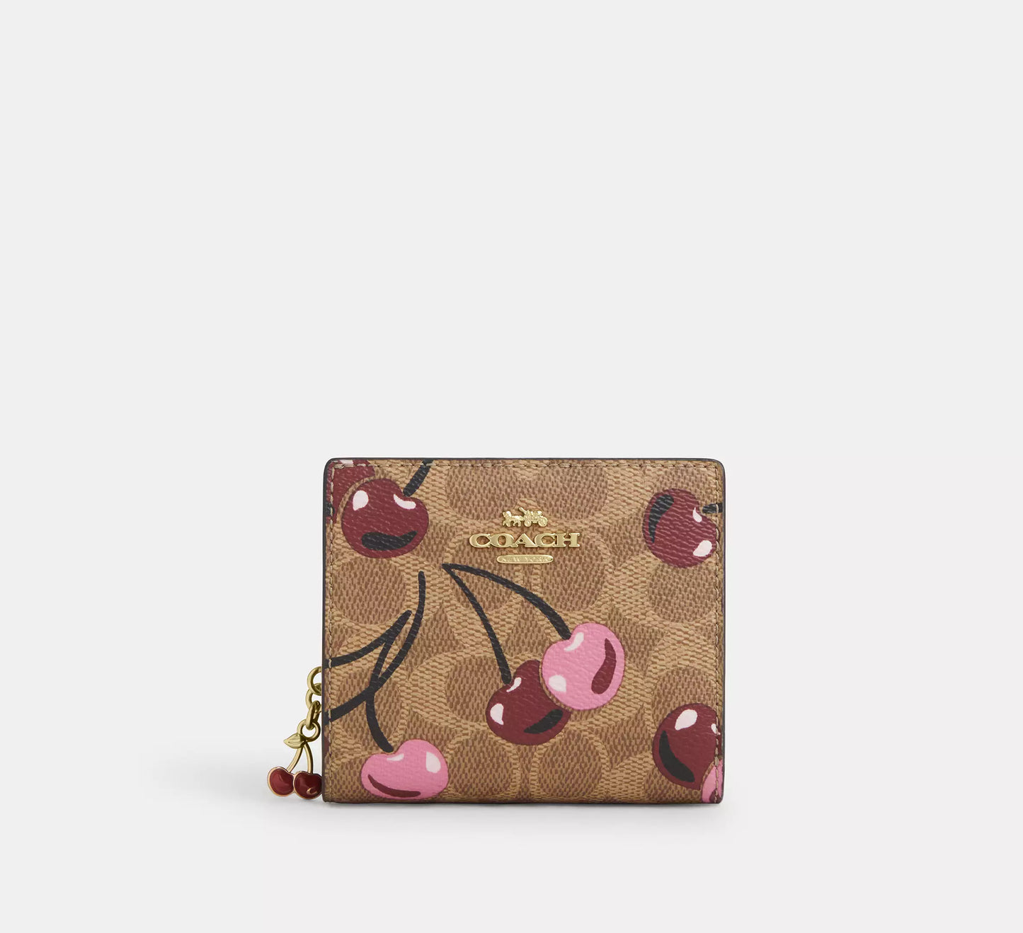 PREORDEN -Snap Wallet With Cherry Print | COACH - 2 A 4 SEMANAS EN LLEGAR