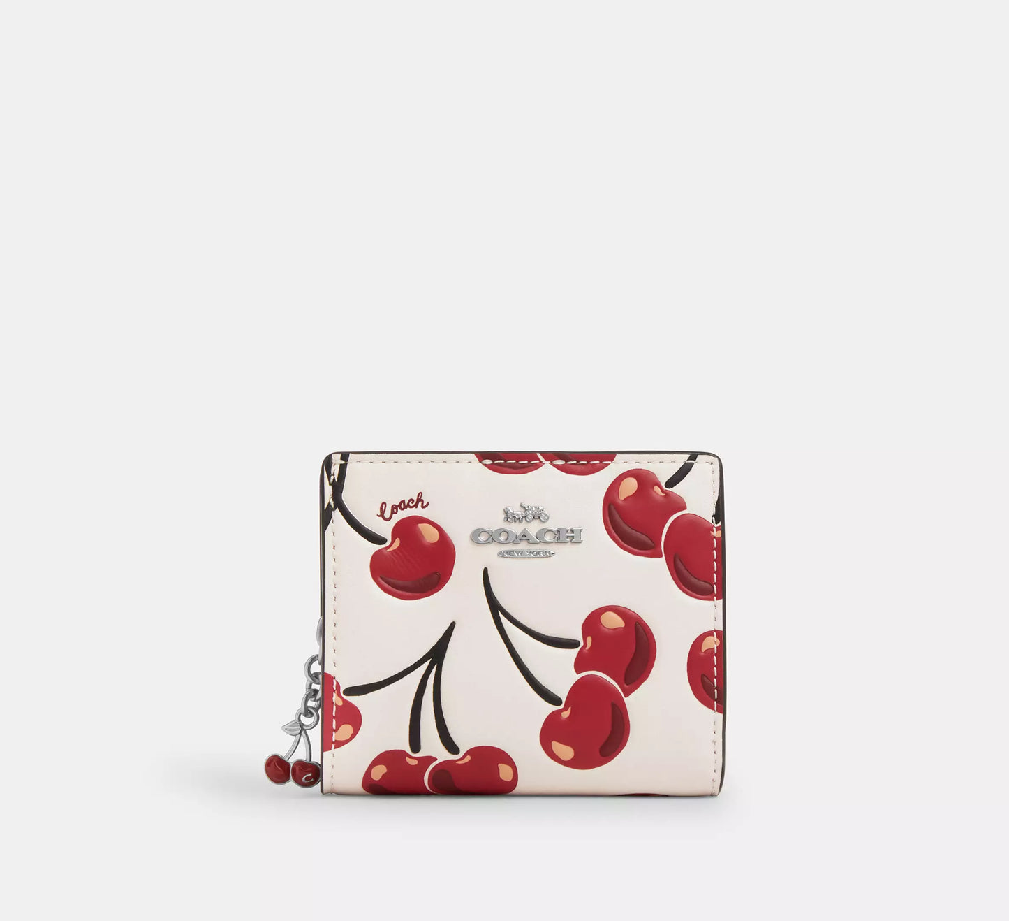 PREORDEN -Snap Wallet With Cherry Print | COACH - 2 A 4 SEMANAS EN LLEGAR