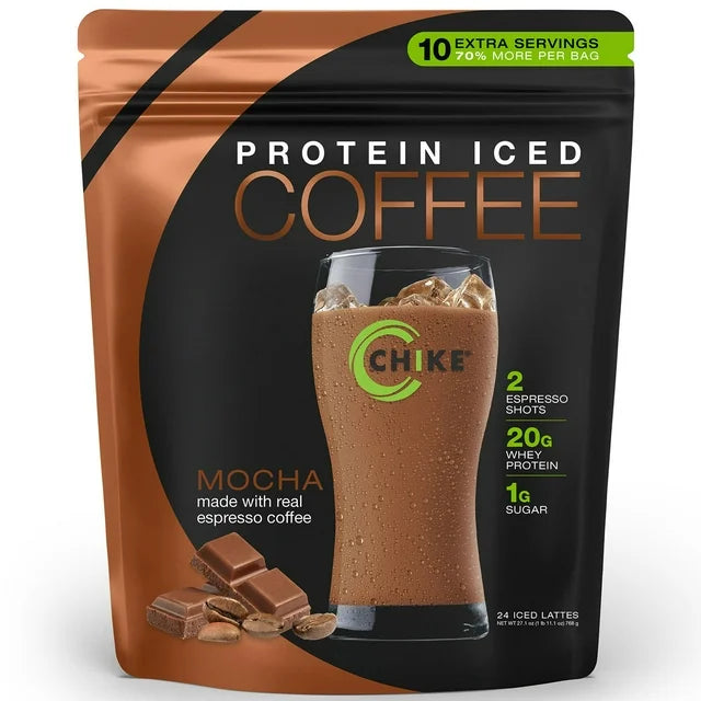 PREORDEN -Chike Iced Coffee 20g Whey Protein Powder, Mocha 27.1 oz. - 2 A 4 SEMANAS EN LLEGAR