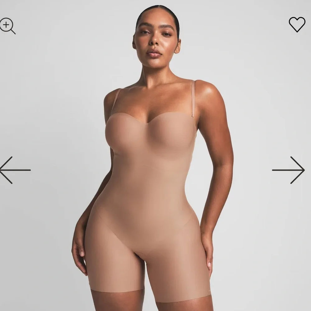 BODY CORE SCULPT UNDERWIRE MID THIGH BODYSUIT - SKIMS - !COMPRESIÓN BAJA! - NO CAMBIOS NI DEVOLUCIONES