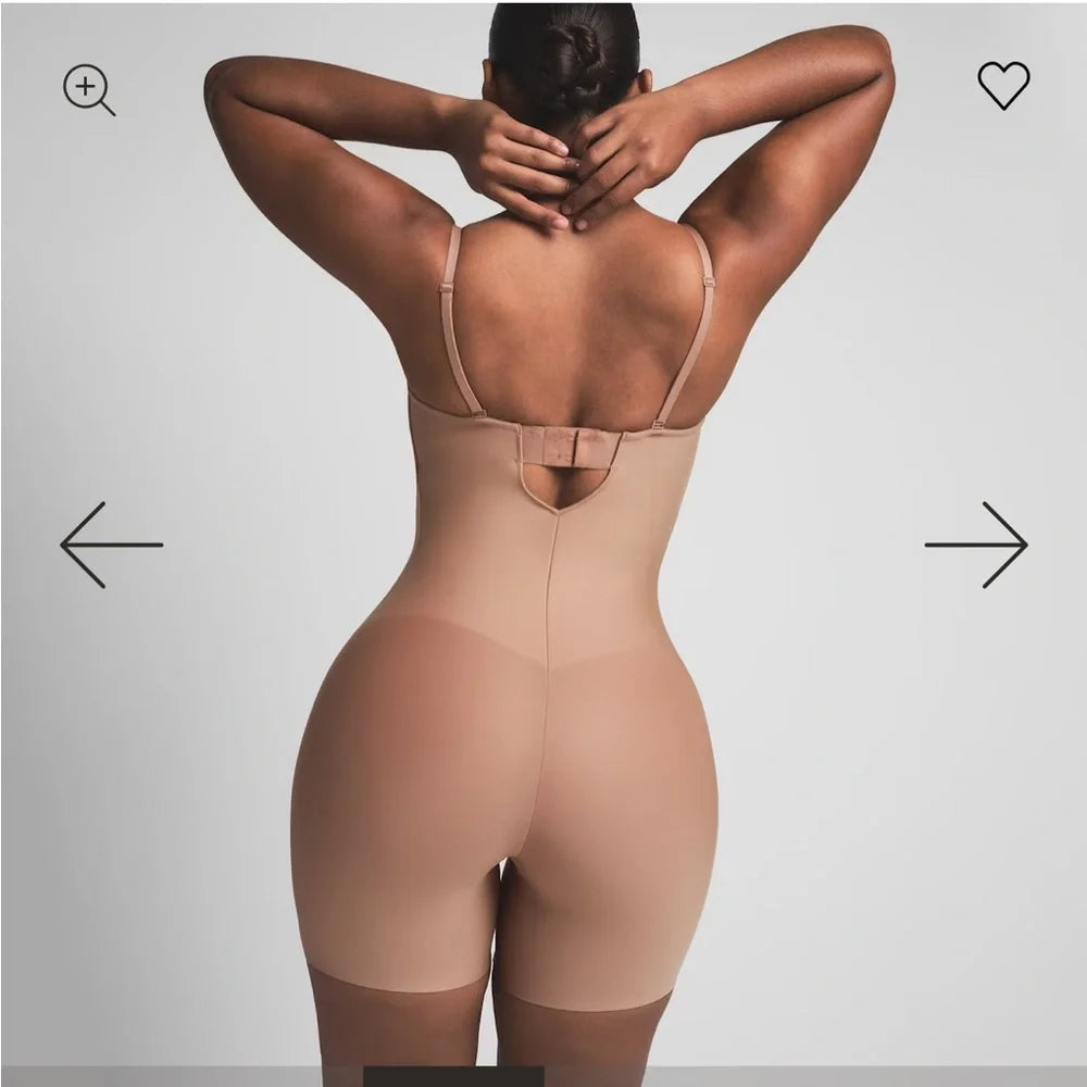 BODY CORE SCULPT UNDERWIRE MID THIGH BODYSUIT - SKIMS - !COMPRESIÓN BAJA! - NO CAMBIOS NI DEVOLUCIONES