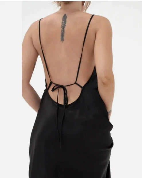 RUMORED slip dress Low tide Maxi Black - NO CAMBIOS NI DEVOLUCIONES