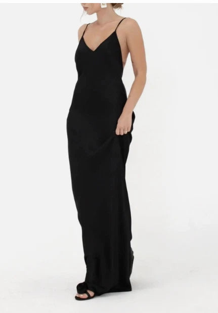 RUMORED slip dress Low tide Maxi Black - NO CAMBIOS NI DEVOLUCIONES