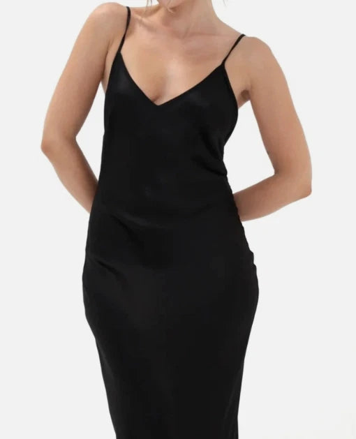 RUMORED slip dress Low tide Maxi Black - NO CAMBIOS NI DEVOLUCIONES