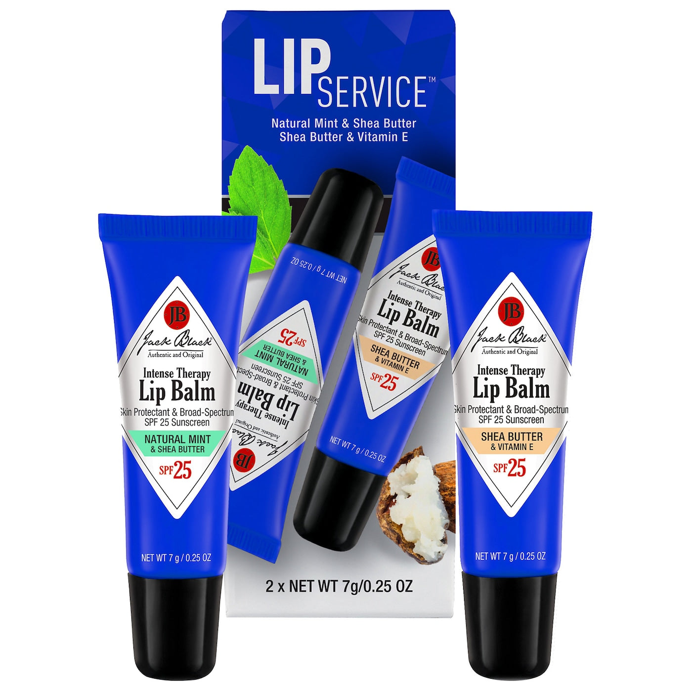 Lip Service - Lip Balm Duo Mint & Shea