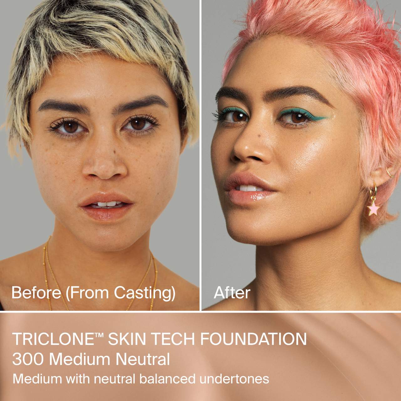 PREORDEN SEPHORA  -Triclone Skin Tech Medium Coverage Foundation with Fermented Arnica | HAUS LABS - REVISA TIEMPOS DE ENTREGA