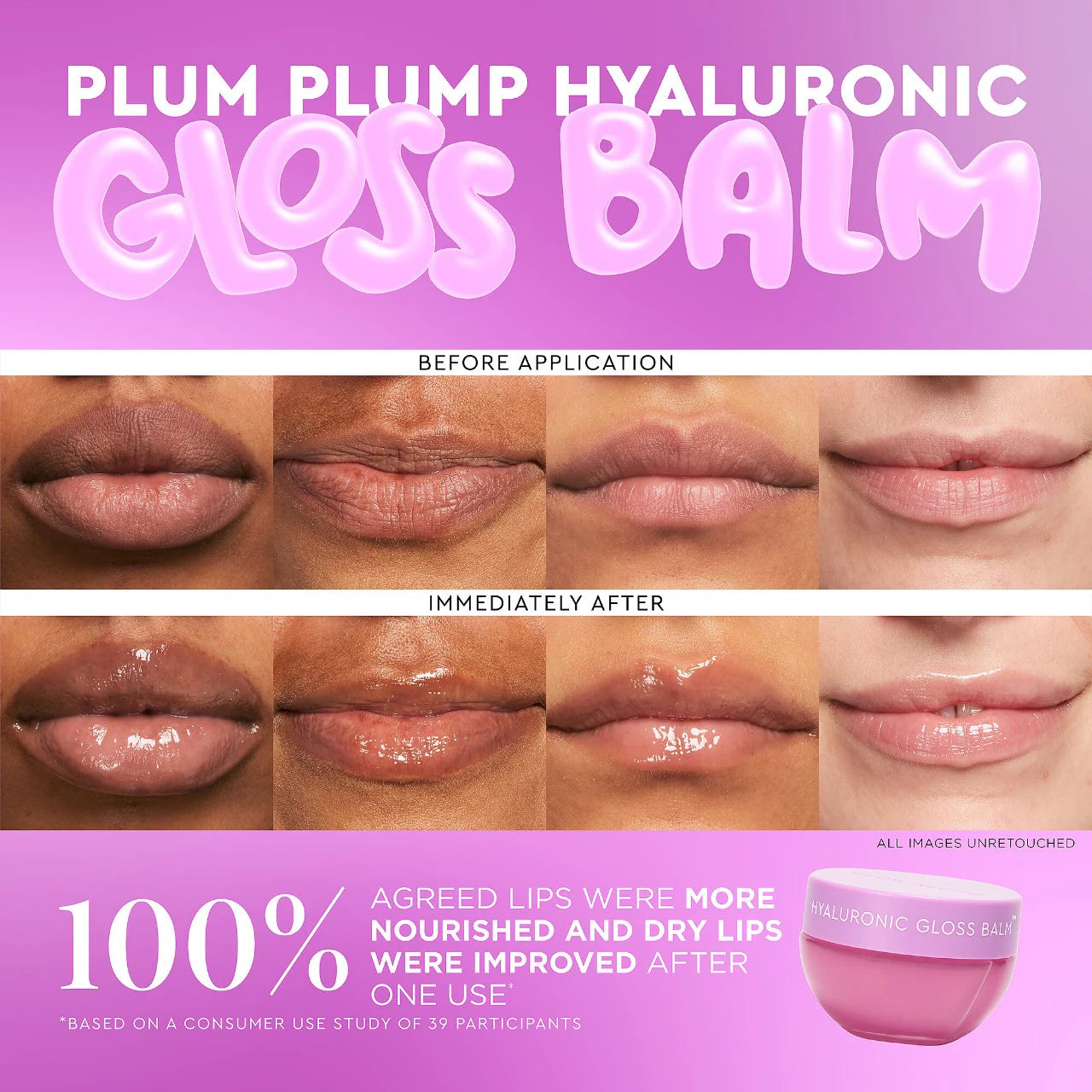 Plum Plump Hyaluronic Acid Lip Gloss Balm | Glow Recipe