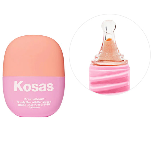 Mini DreamBeam Silicone-Free Mineral Sunscreen SPF 40 with Ceramides and Peptides | KOSAS