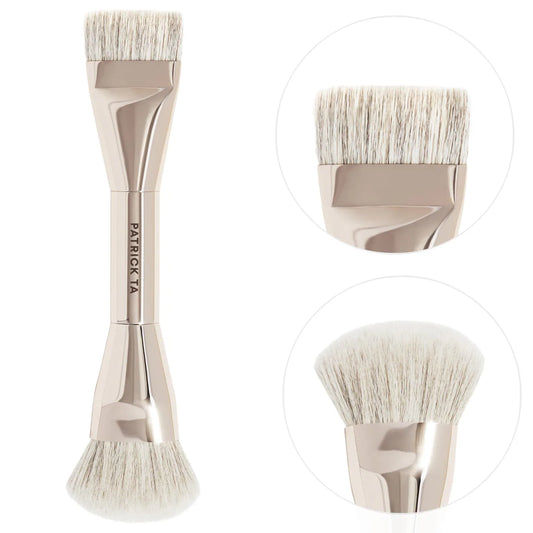 PREORDEN -Dual Ended Foundation Brush | PATRICK TA - 2 A 4 SEMANAS EN LLEGAR