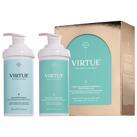 PREORDEN -Hydrating Recovery Shampoo + Conditioner Gift Set for Dry & Damaged Hair | VIRTUE - 2 A 4 SEMNAS EN LLEGAR