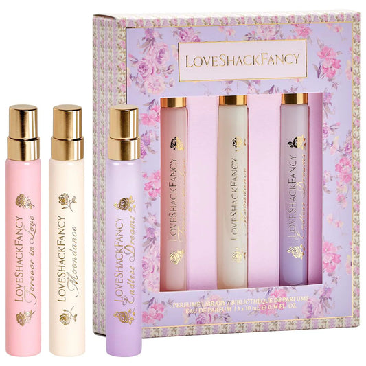 PREORDEN -Perfume Library Travel Spray Gift Set | LOVESHACKFANCY - REVISA TIEMPOS DE ENTREGA