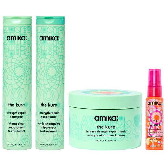 PREORDEN - Super Strands Strength Repair Hair Routine Set | AMIKA - 2 A 4 SEMANAS EN LLEGAR